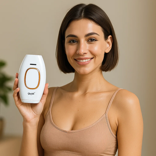 Women holding glowsilk ipl laser